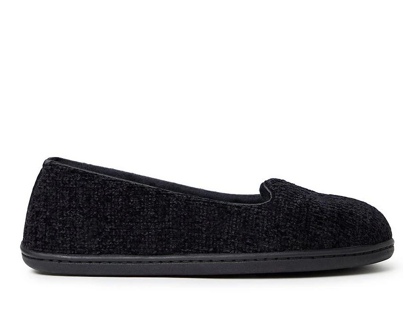 Dearfoams Rebecca Chenille Closed Back Slippers