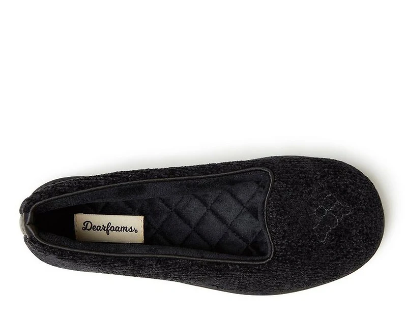 Dearfoams Rebecca Chenille Closed Back Slippers