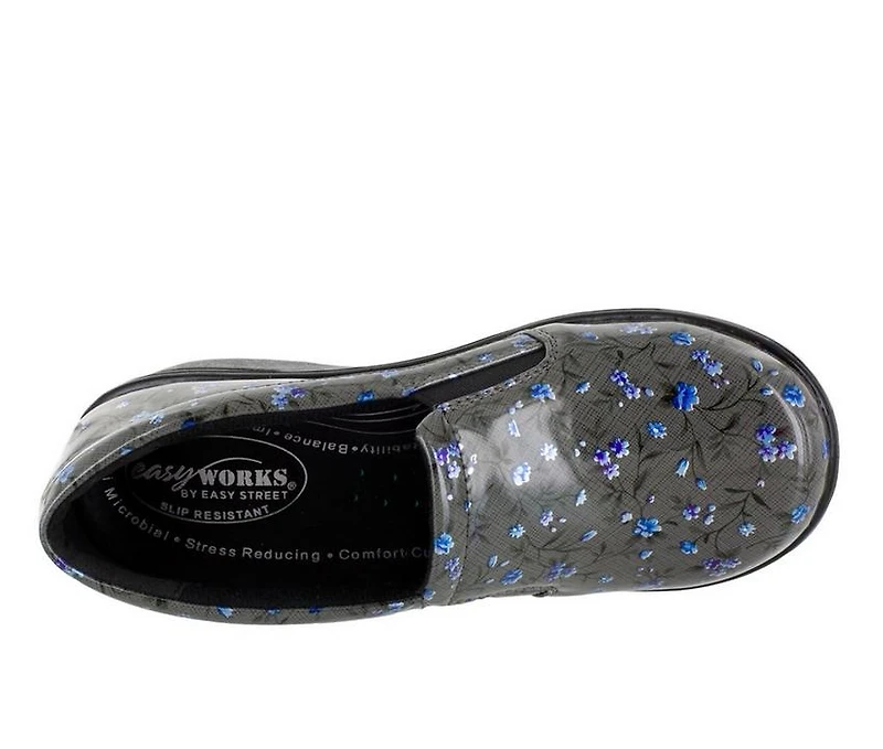 Women's Easy Works by Street Leeza Floral Slip-Resistant Clogs