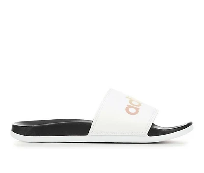 Adults' Adidas Adilette Comfort Print Sport Slides