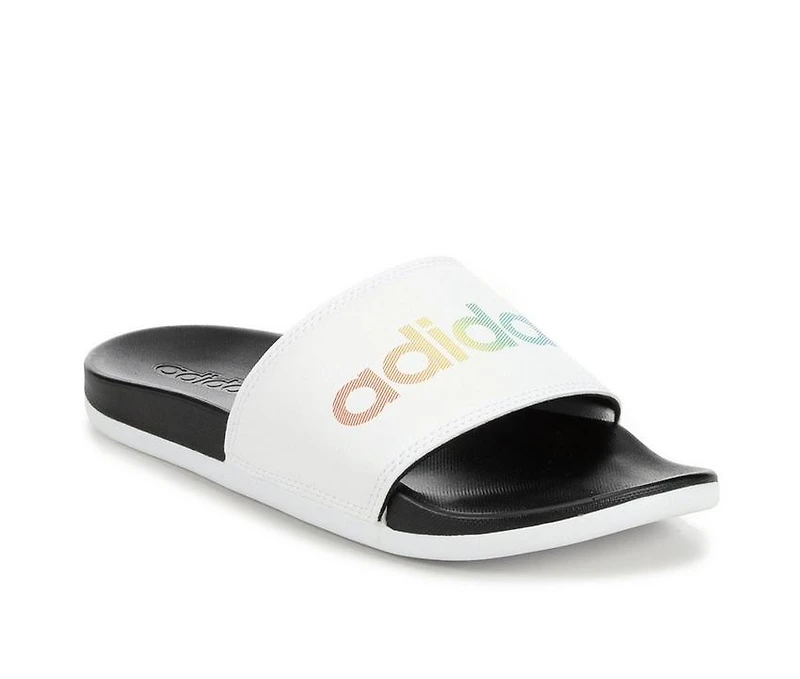 Adults' Adidas Adilette Comfort Print Sport Slides