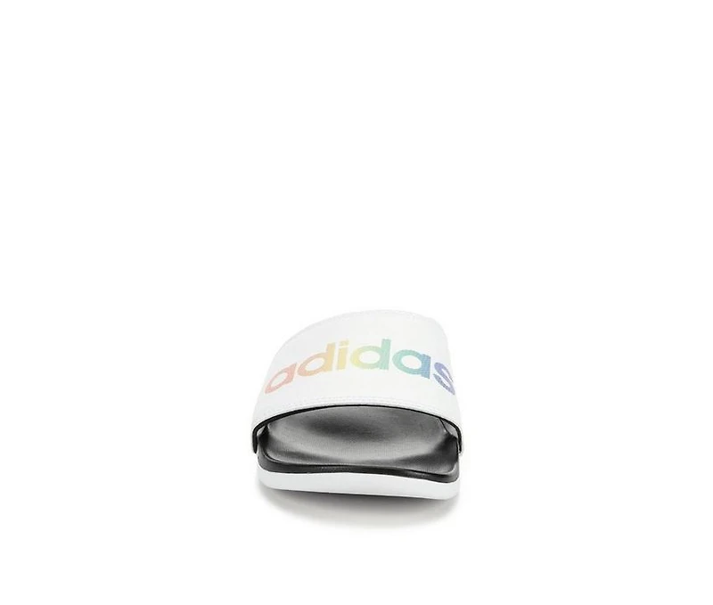 Adults' Adidas Adilette Comfort Print Sport Slides