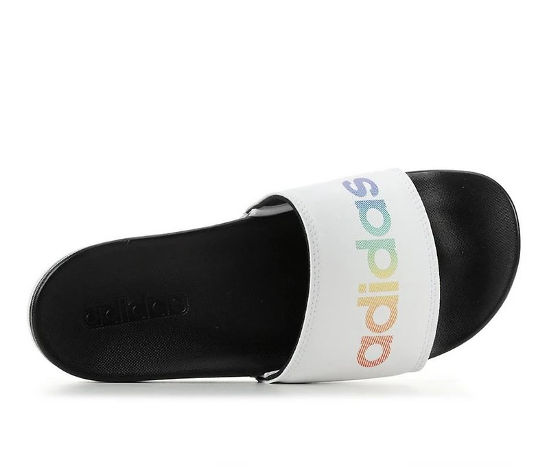 Adults' Adidas Adilette Comfort Print Sport Slides