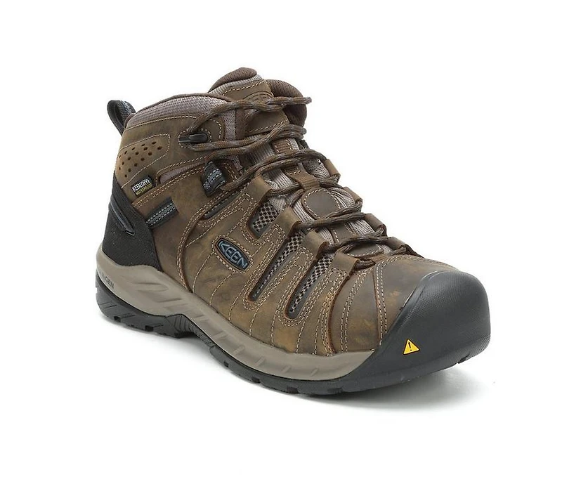 Men's KEEN Utility Flint II Mid Waterproof Steel Toe Work Boots