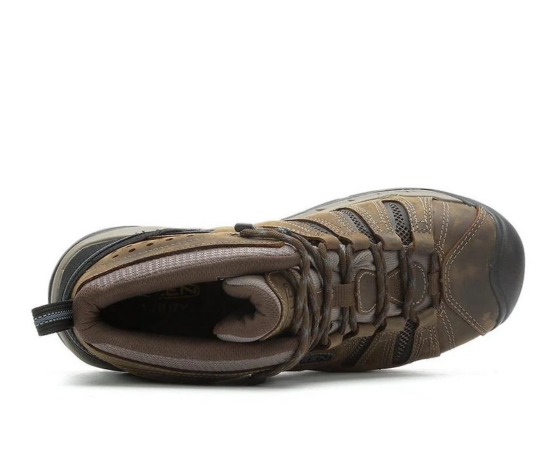 Men's KEEN Utility Flint II Mid Waterproof Steel Toe Work Boots