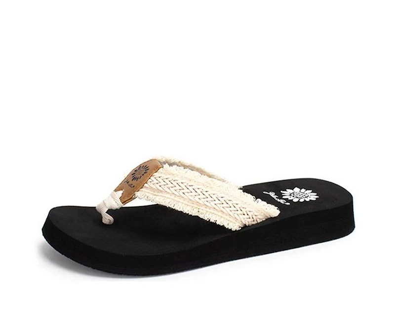 Women's Yellow Box Fianni Flip-Flops