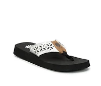 Women's Yellow Box Sharen Flip-Flops