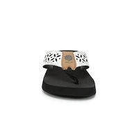 Women's Yellow Box Sharen Flip-Flops