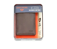 Dockers Accessories RFID Front Pocket Wide Magnetic Wallet
