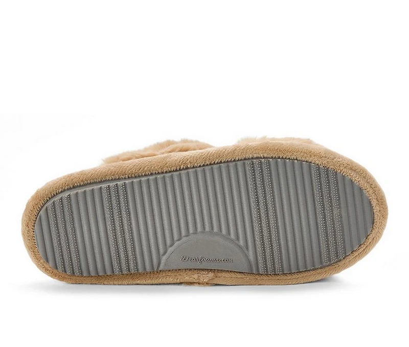 Dearfoams Jessica Furry CrissCross Slide Slippers