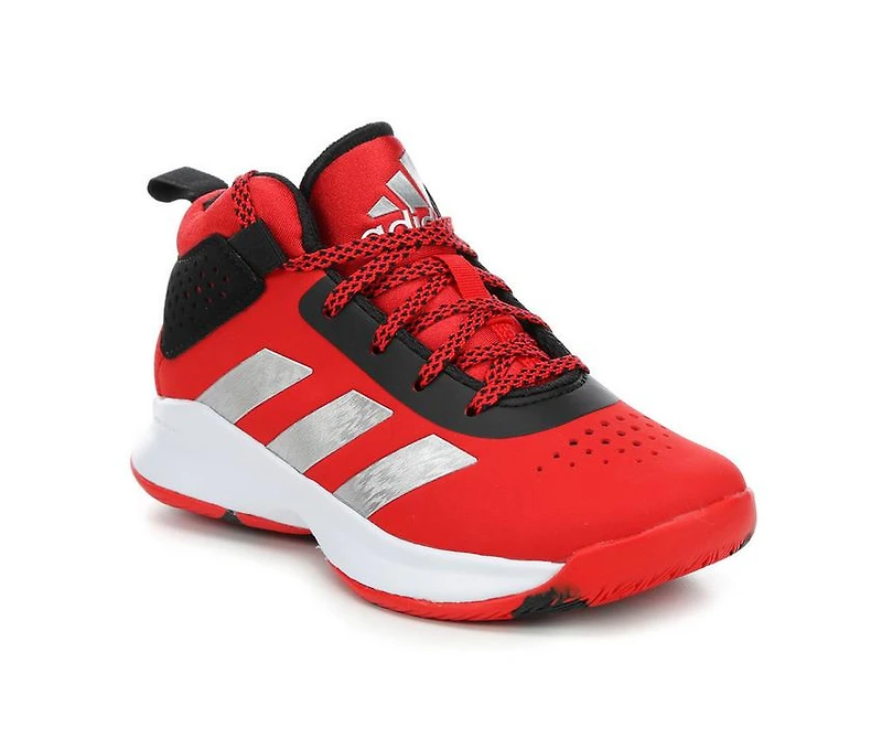 Boys' Adidas Little Kid & Big Cross 'Em Up 5 Wide Width Basketball Shoes