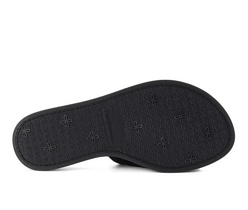 Dearfoams Beatrice Terry Slide with Quilted Vamp Slippers