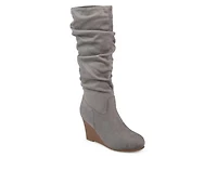 Women's Journee Collection Haze Wedge Knee High Boots