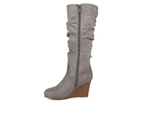 Women's Journee Collection Haze Wedge Knee High Boots