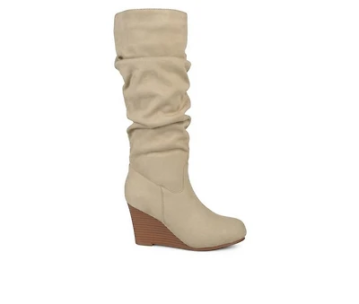 Women's Journee Collection Haze Wedge Knee High Boots