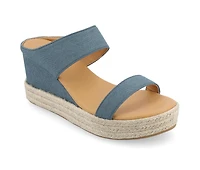 Women's Journee Collection Alissa Espadrille Wedges