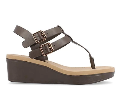 Women's Journee Collection Bianca Wedge Sandals