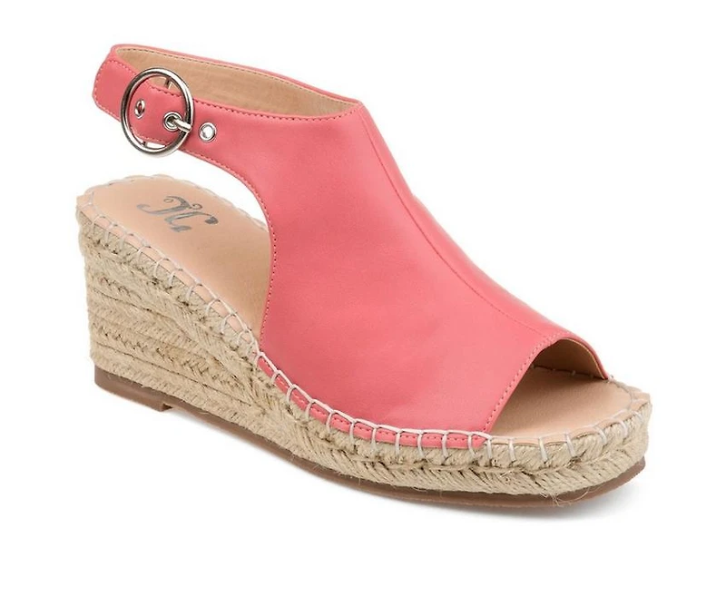Women's Journee Collection Crew Espadrille Wedges