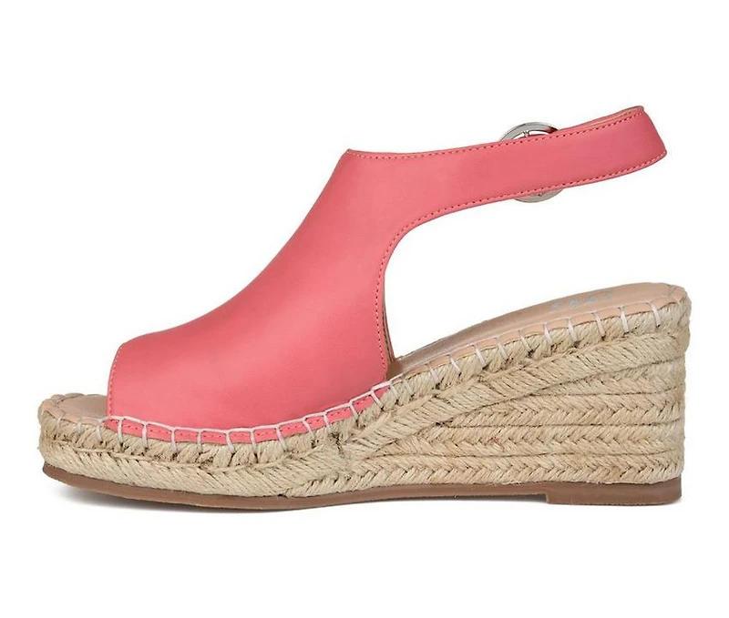 Women's Journee Collection Crew Espadrille Wedges