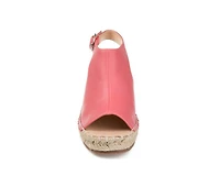 Women's Journee Collection Crew Espadrille Wedges
