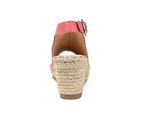 Women's Journee Collection Crew Espadrille Wedges