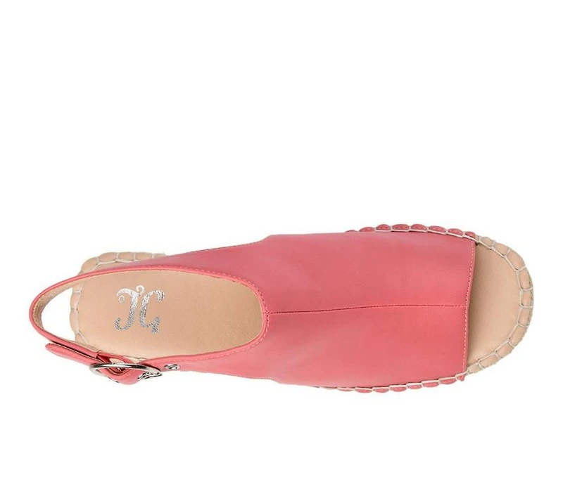 Women's Journee Collection Crew Espadrille Wedges