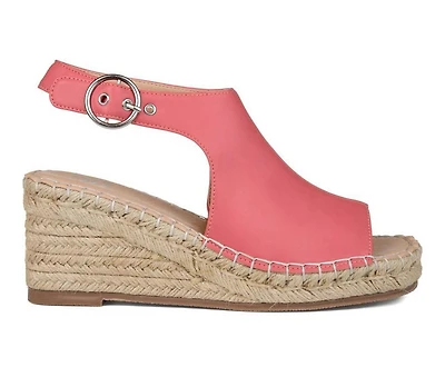 Women's Journee Collection Crew Espadrille Wedges