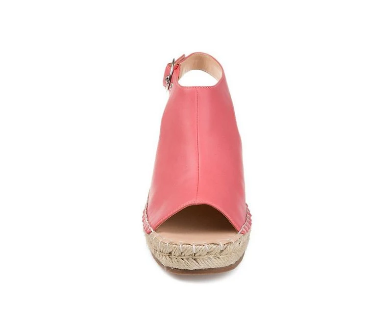 Women's Journee Collection Crew Espadrille Wedges