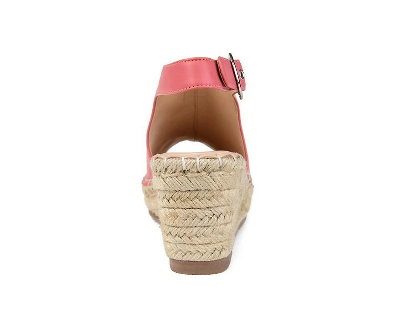 Women's Journee Collection Crew Espadrille Wedges