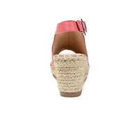 Women's Journee Collection Crew Espadrille Wedges