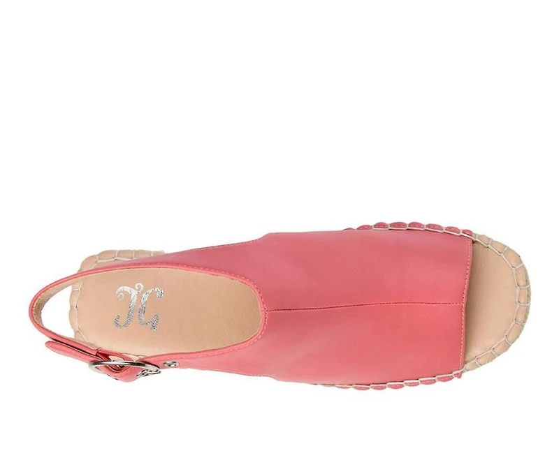 Women's Journee Collection Crew Espadrille Wedges