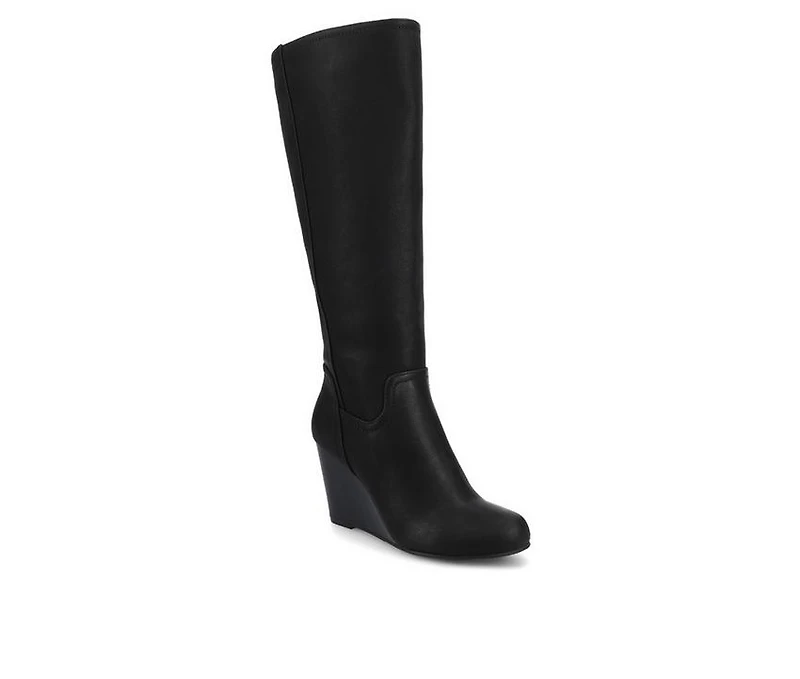 Women's Journee Collection Langly Wedge Knee High Boots