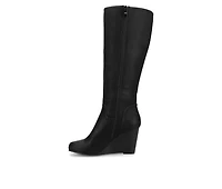 Women's Journee Collection Langly Wedge Knee High Boots