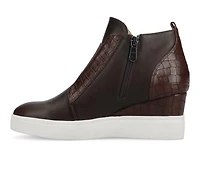 Women's Journee Collection Clara Wedge Sneakers