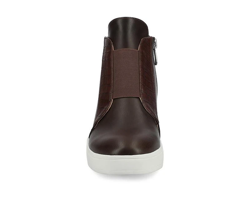 Women's Journee Collection Clara Wedge Sneakers