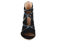 Women's Journee Collection Samara Stiletto Peep Toe Booties