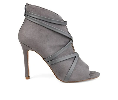 Women's Journee Collection Samara Stiletto Peep Toe Booties