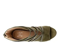 Women's Journee Collection Samara Stiletto Peep Toe Booties