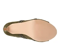 Women's Journee Collection Samara Stiletto Peep Toe Booties