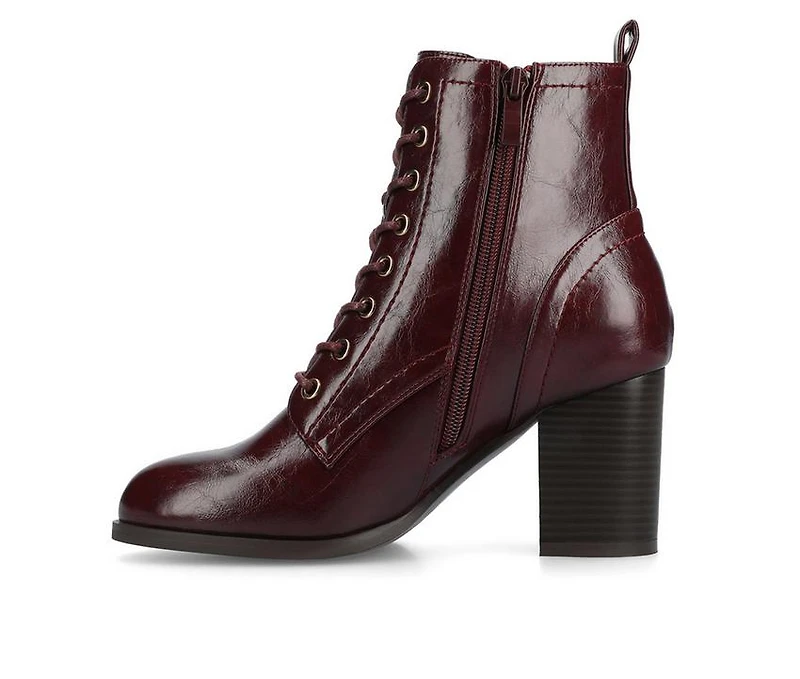 Women's Journee Collection Baylor Lace-Up Booties