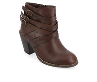 Women's Journee Collection Strap Booties