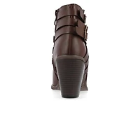 Women's Journee Collection Strap Booties