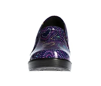 Women's Easy Works by Street Leeza Purple Hearts Slip-Resistant Clogs