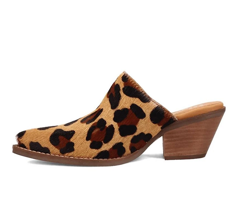 Women's Dingo Boot Calico Heeled Mules