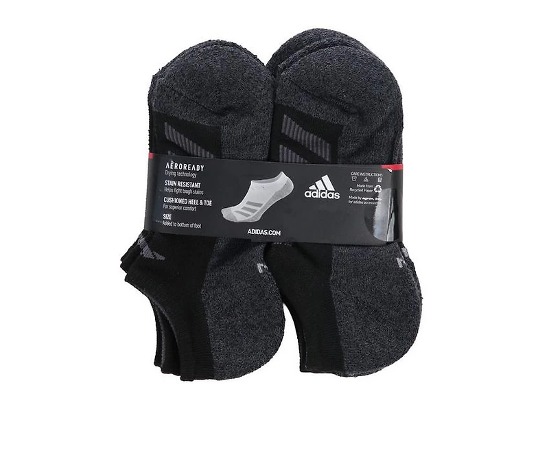 Adidas Kids’ 6 Pair Cushioned No Show Socks