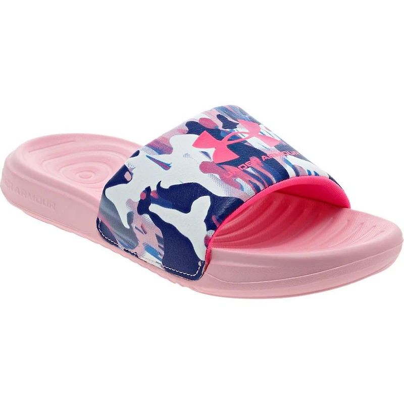 Girls' Under Armour Little Kid & Big Ansa Print Sport Slides