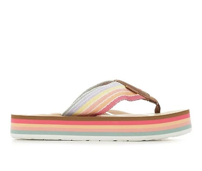 Girls' Roxy Little Kid & Big Chika Platform Flip-Flops