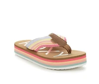Girls' Roxy Little Kid & Big Chika Platform Flip-Flops