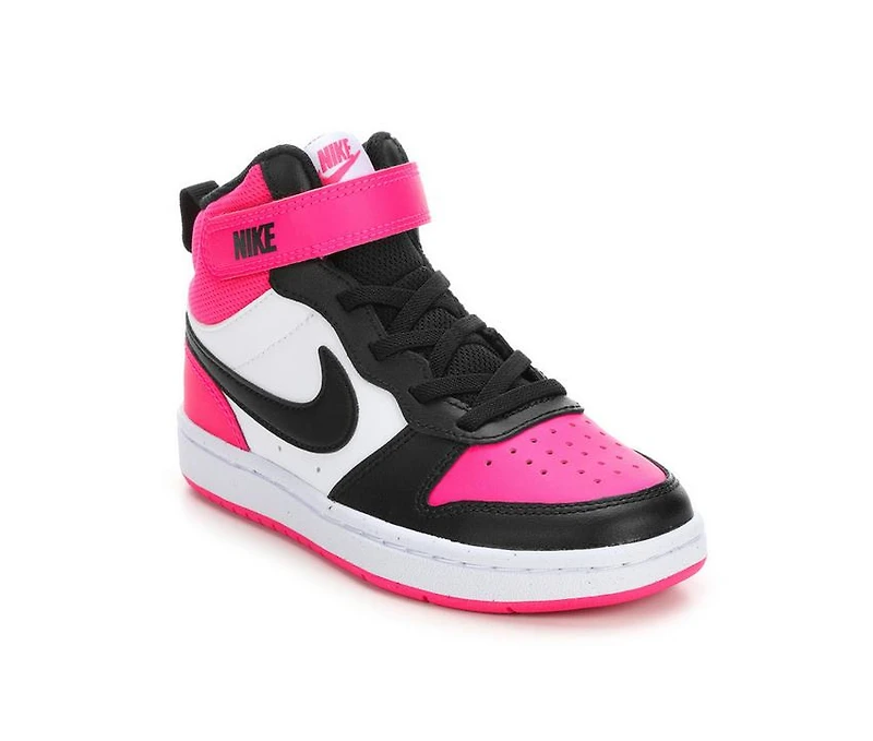 Kids' Nike Little Kid Court Borough Mid 2 Sneakers