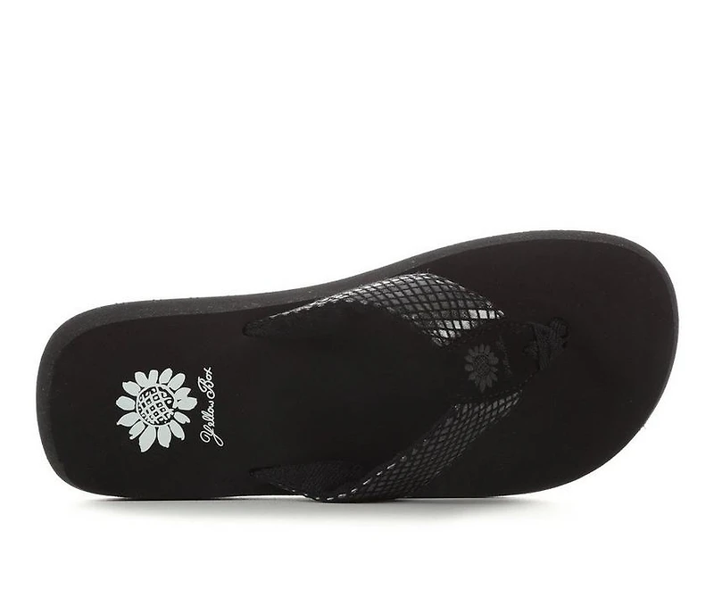 Women's Yellow Box Faya Flip-Flops